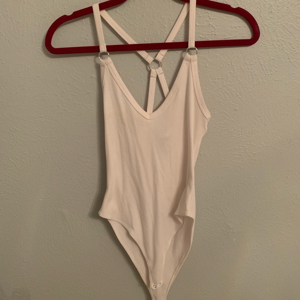 White cotton body suit